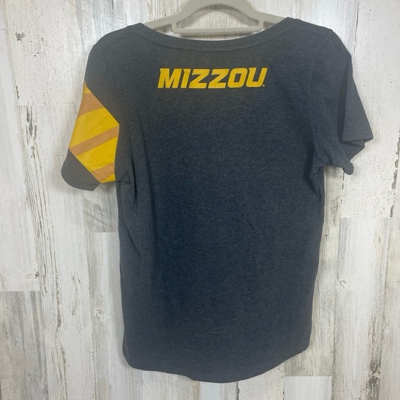 Nike Womens XL Gray Yellow Mizzou Tigers Athletic Graphic T-Shirt - Picture 5 of 7